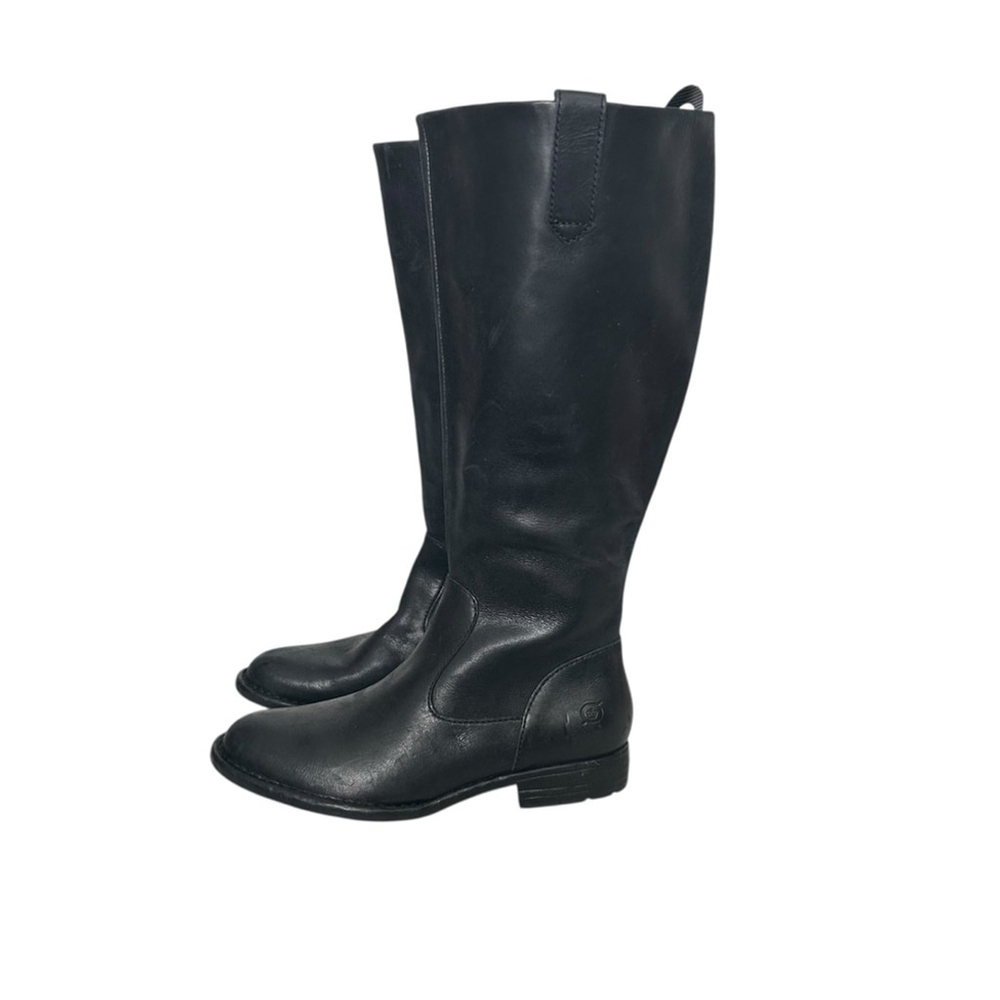 Born Shaunie Tall Wide Shaft Genuine Leather Boots in Black Women’s Size 6 - Picture 8 of 12